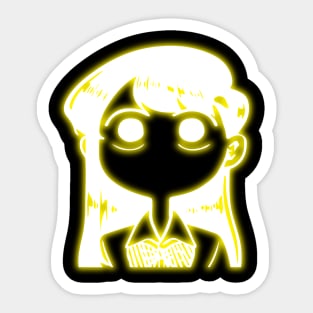 Neon Komi San Sticker